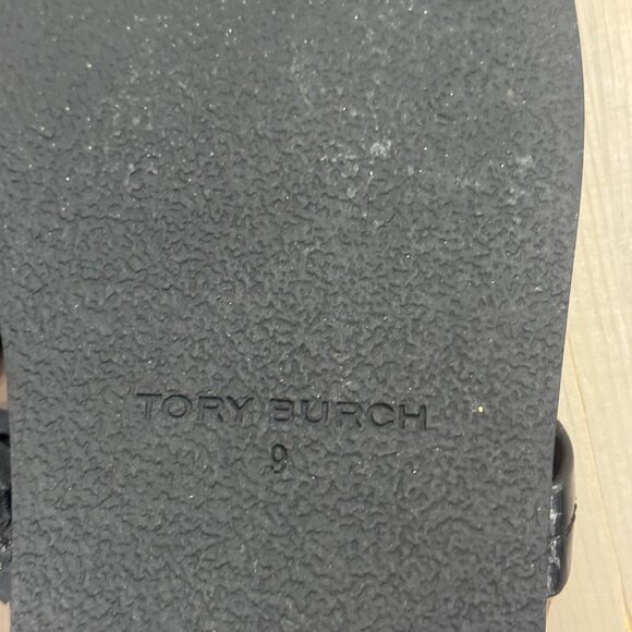 Tory Burch Miller Clouds Patent Leather Cork Thing Sandal - Picture 3 of 4